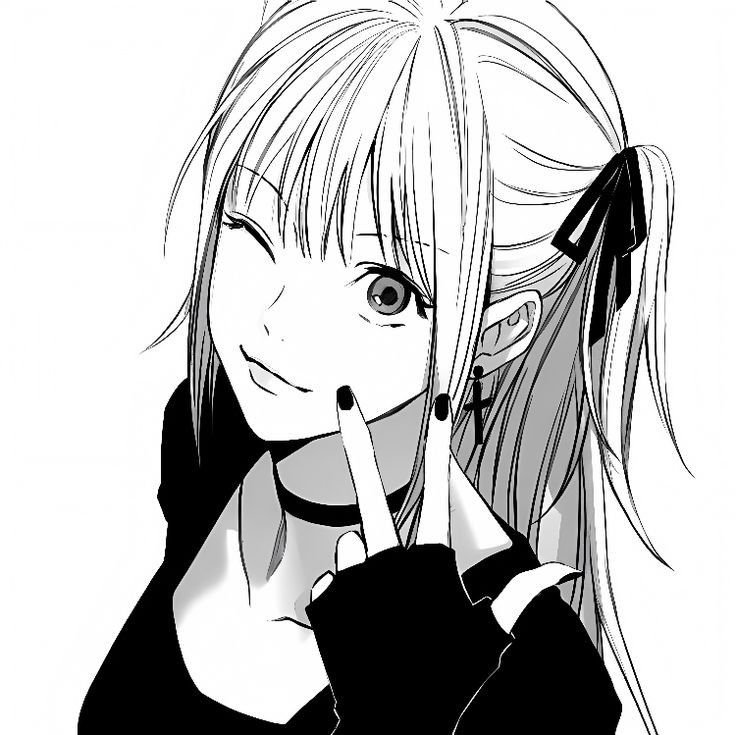 Misa PFP Black and White