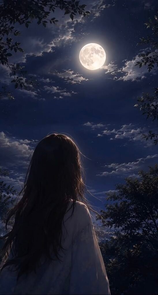 Moon PFP Aesthetic Girl