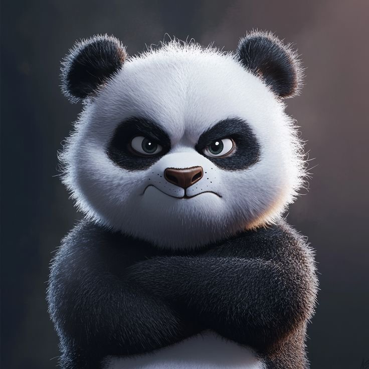Panda PFP Cartoon