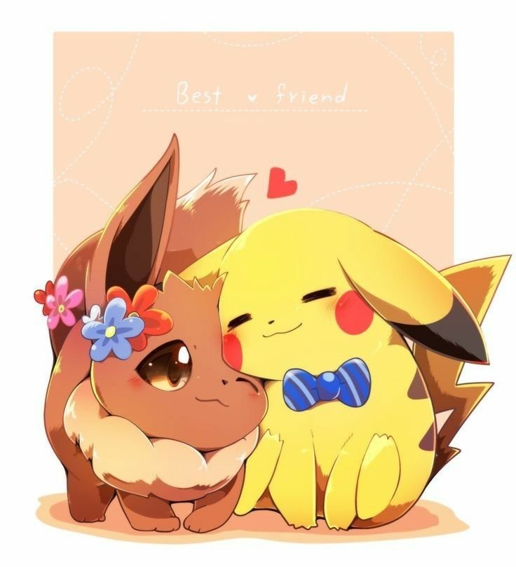 Pikachu And Eevee Matching PFP