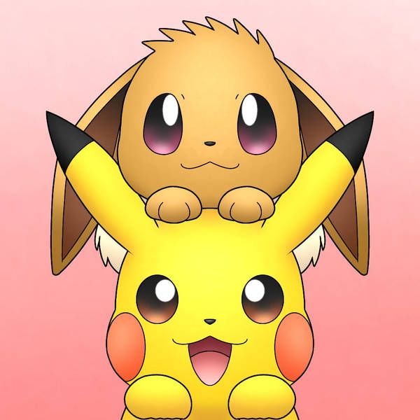 Pikachu And Eevee Matching PFP