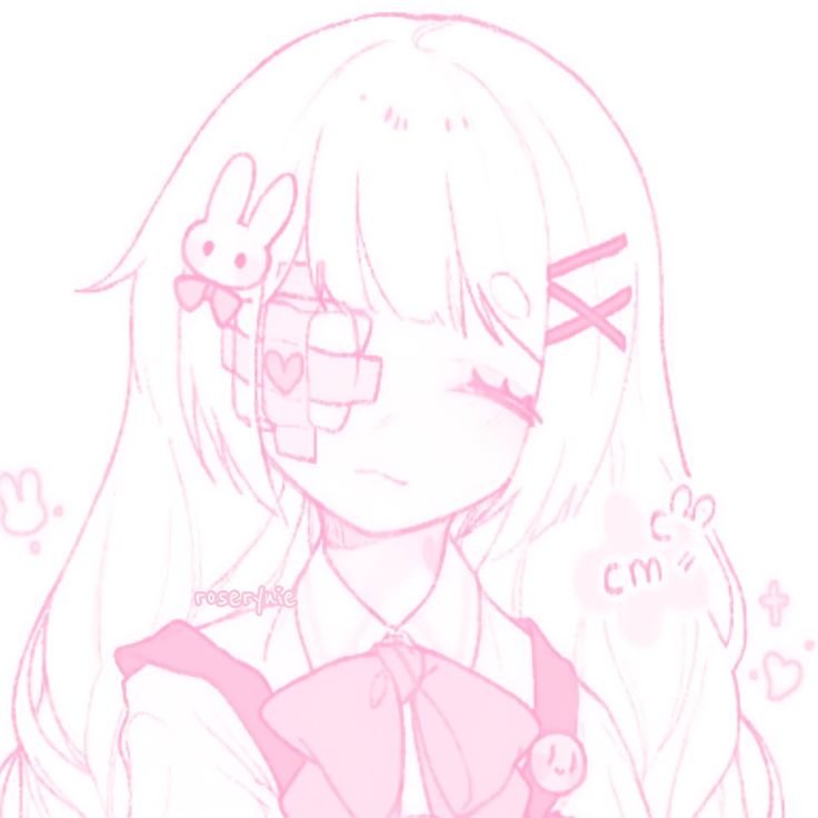 Pink and White PFP Aesthetic