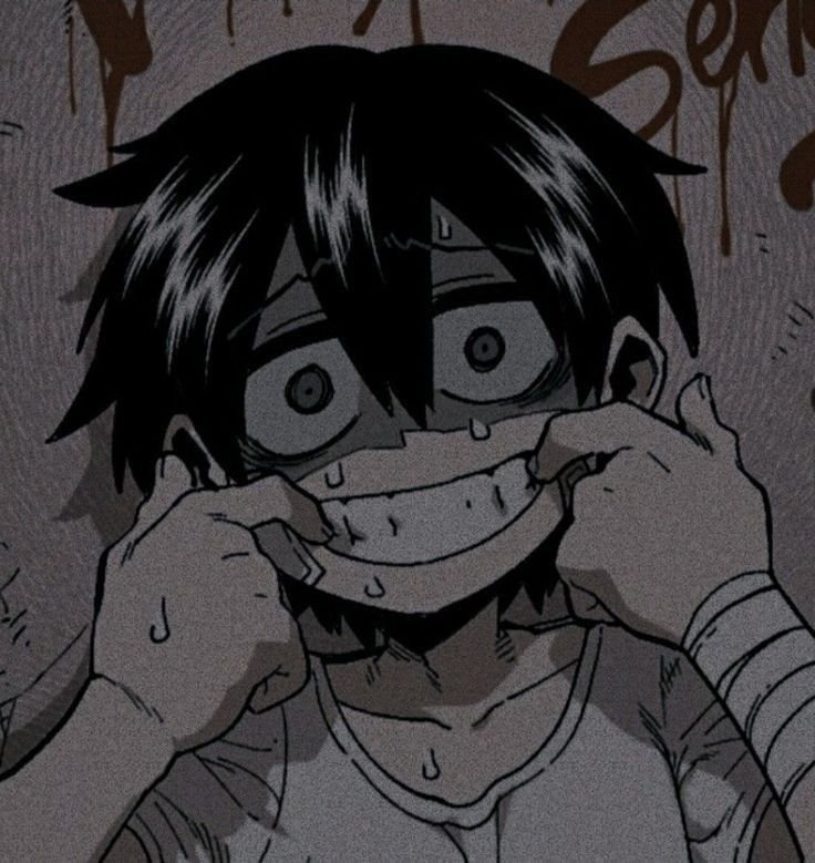 Sad Anime PFP Fake Smile