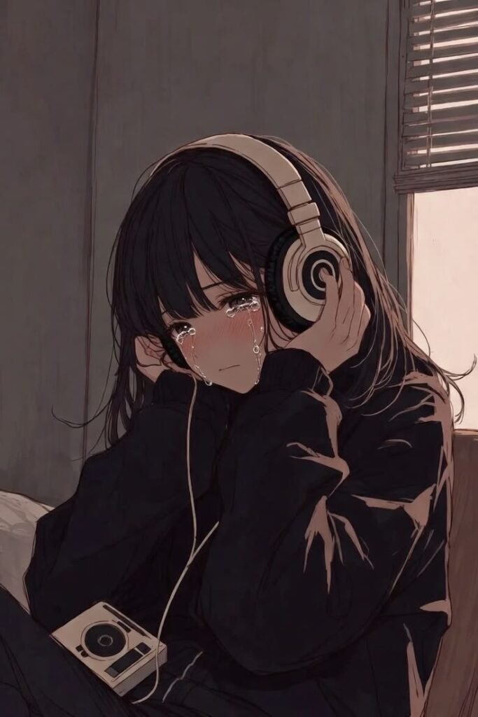 Sad Anime PFP Girl