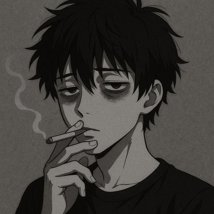 Sad Smoking DP for WhatsApp