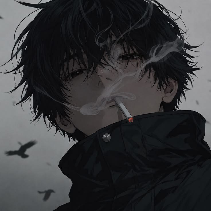 Sad Smoking DP for WhatsApp