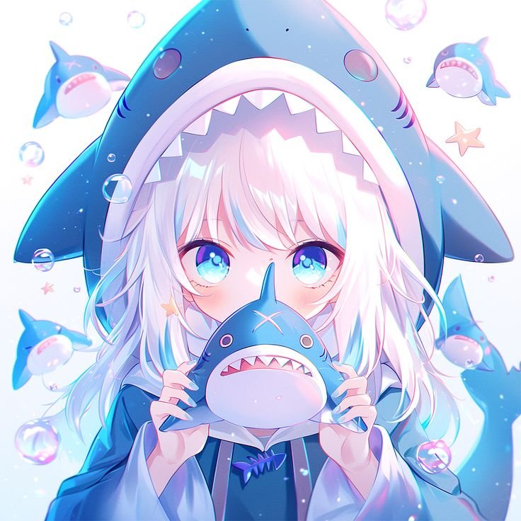 Shark PFP Girl