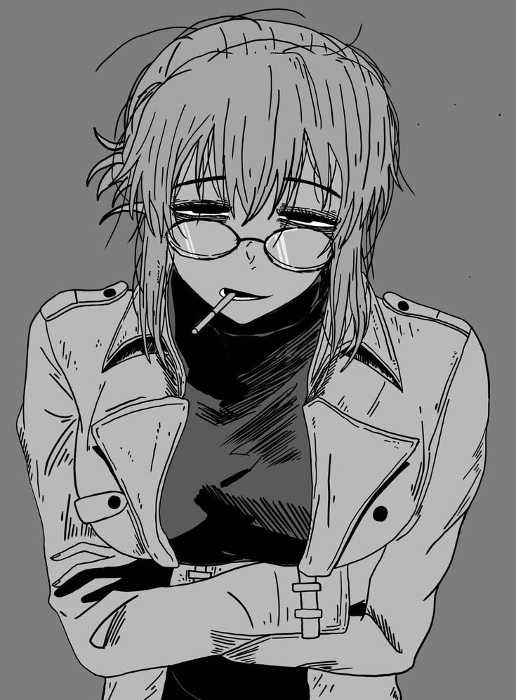Smoking Anime Girl
