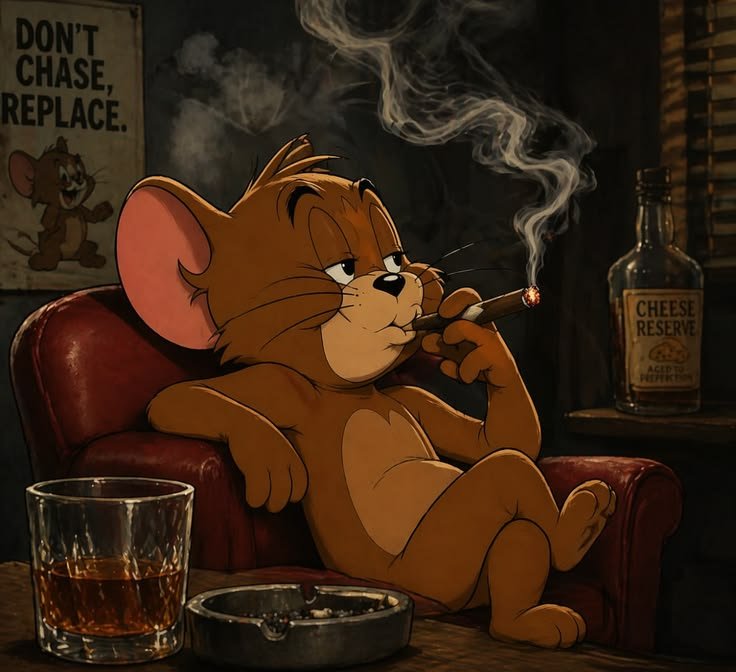 Smoking PFP Cartoon