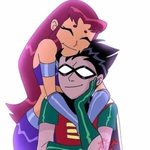 Starfire And Nightwing PFP