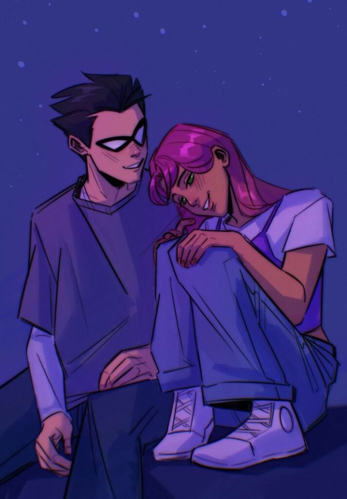 Starfire And Nightwing PFP