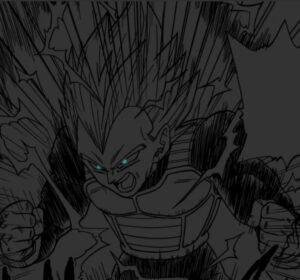 Vegeta PFP Black And White