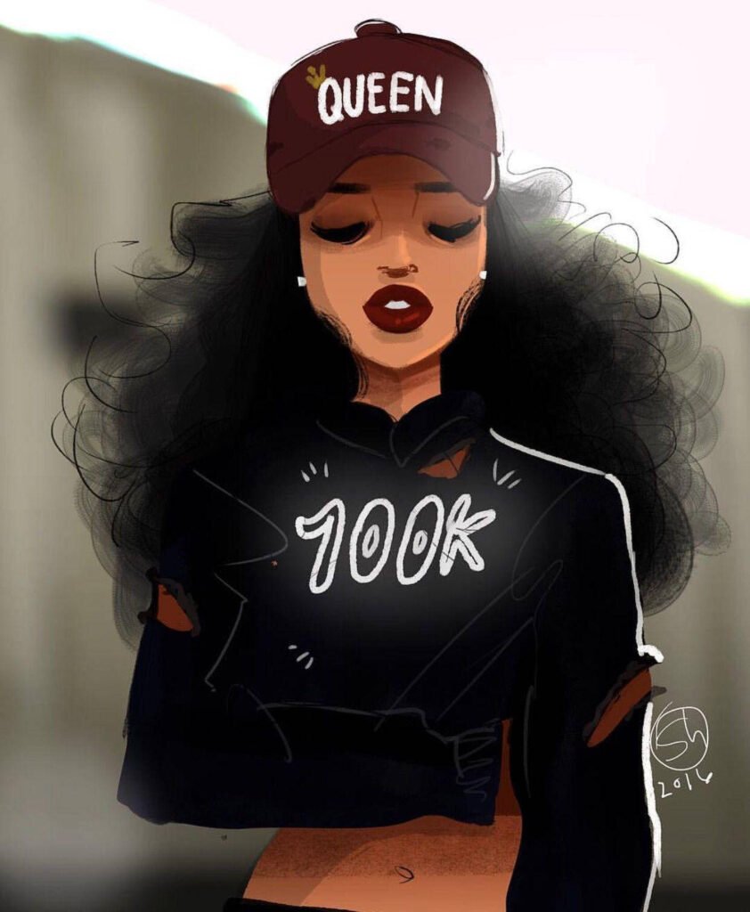 Baddie Cartoon PFP 3