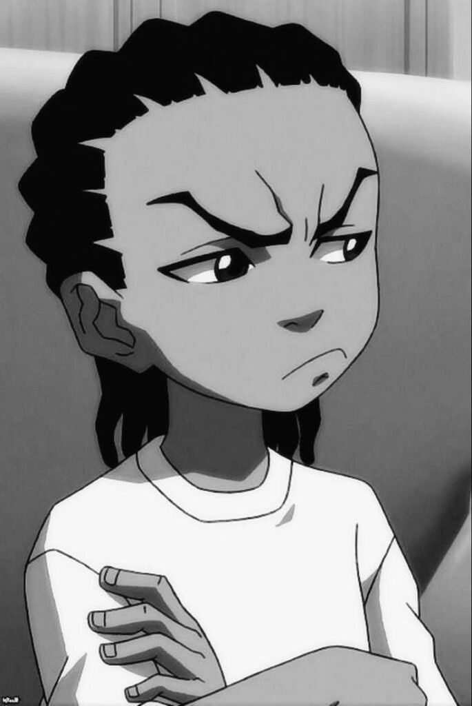 Boondocks PFP Black and White 1