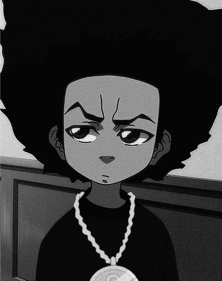 Boondocks PFP Black and White 2