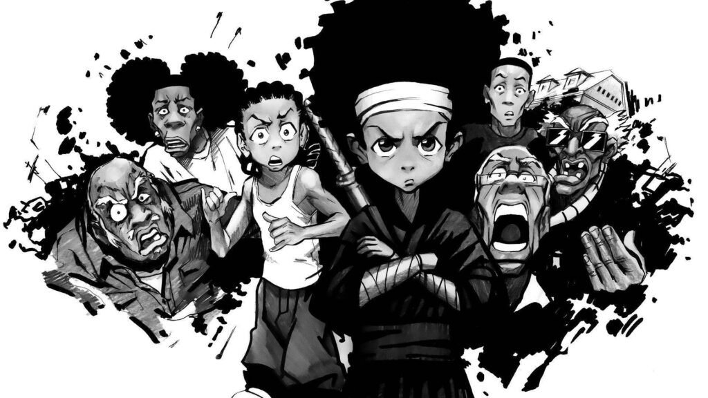 Boondocks PFP Black and White 3