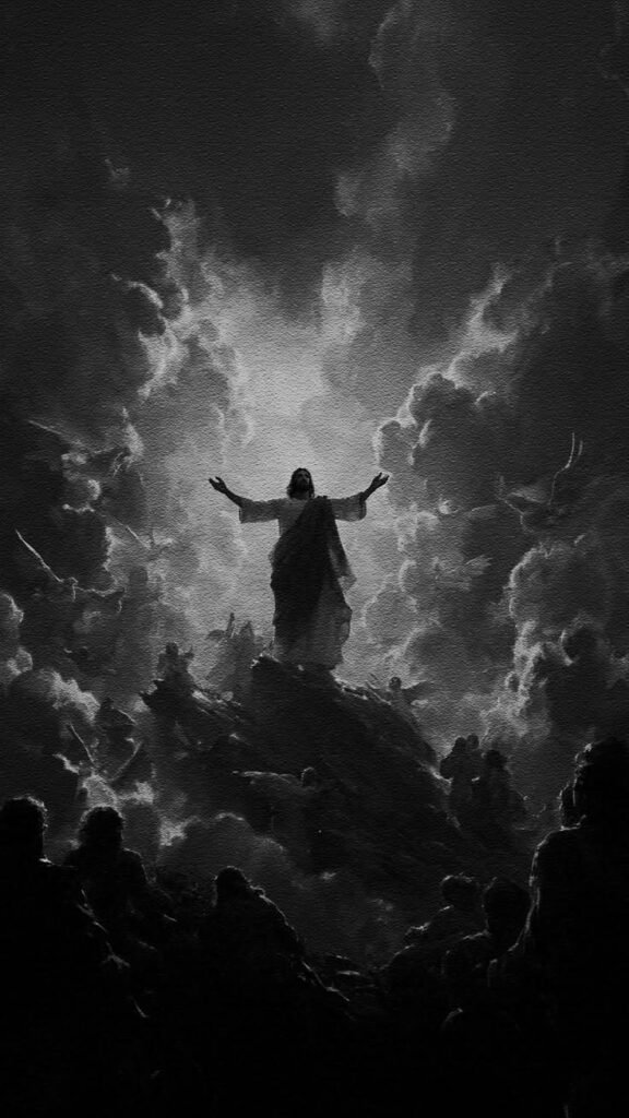 Jesus PFP Black And White 2