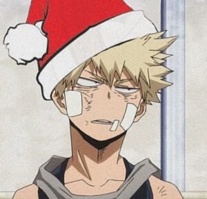 Katsuki Bakugou Christmas PFP 1