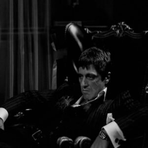 Scarface PFP Black and White 1